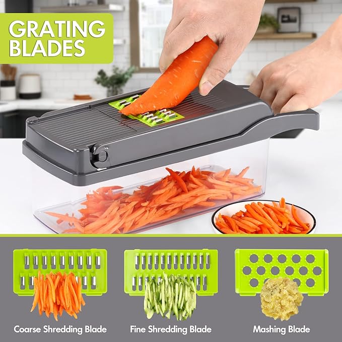 12 in 1 vegetable chopper and slicer