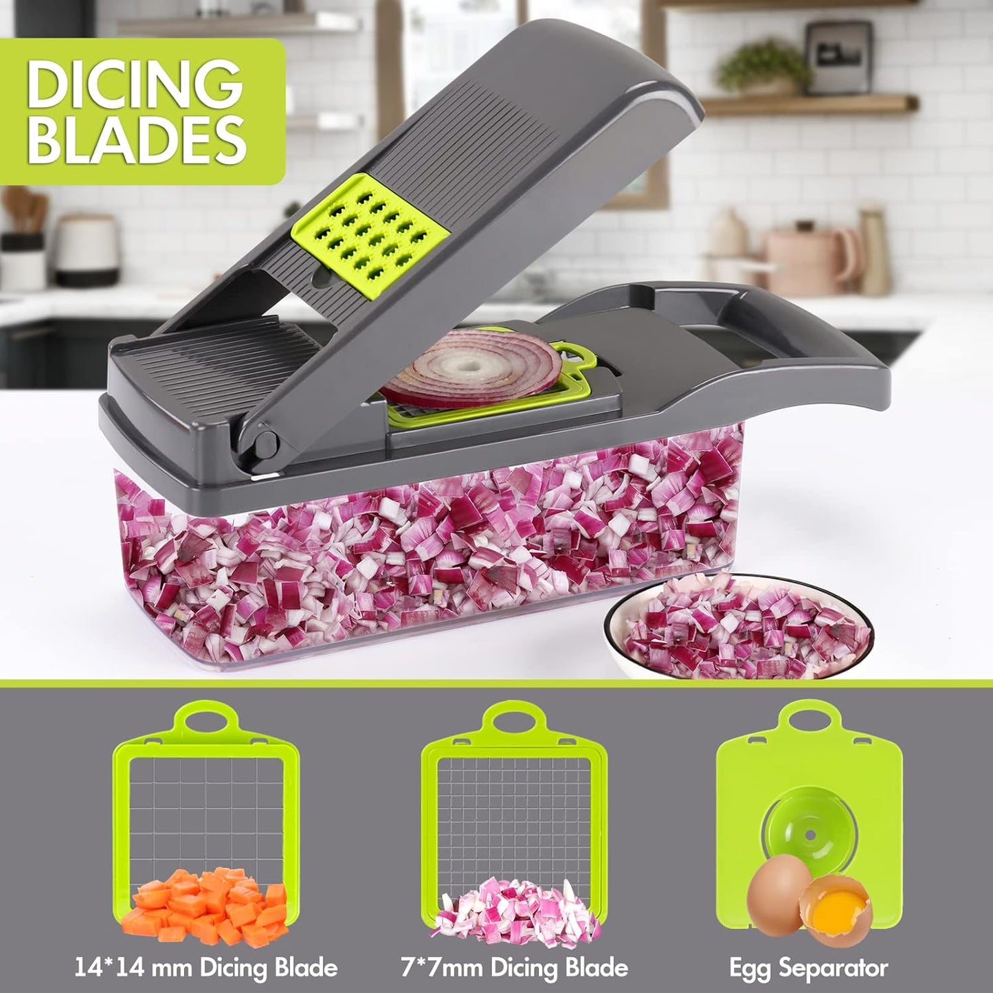 12 in 1 vegetable chopper and slicer