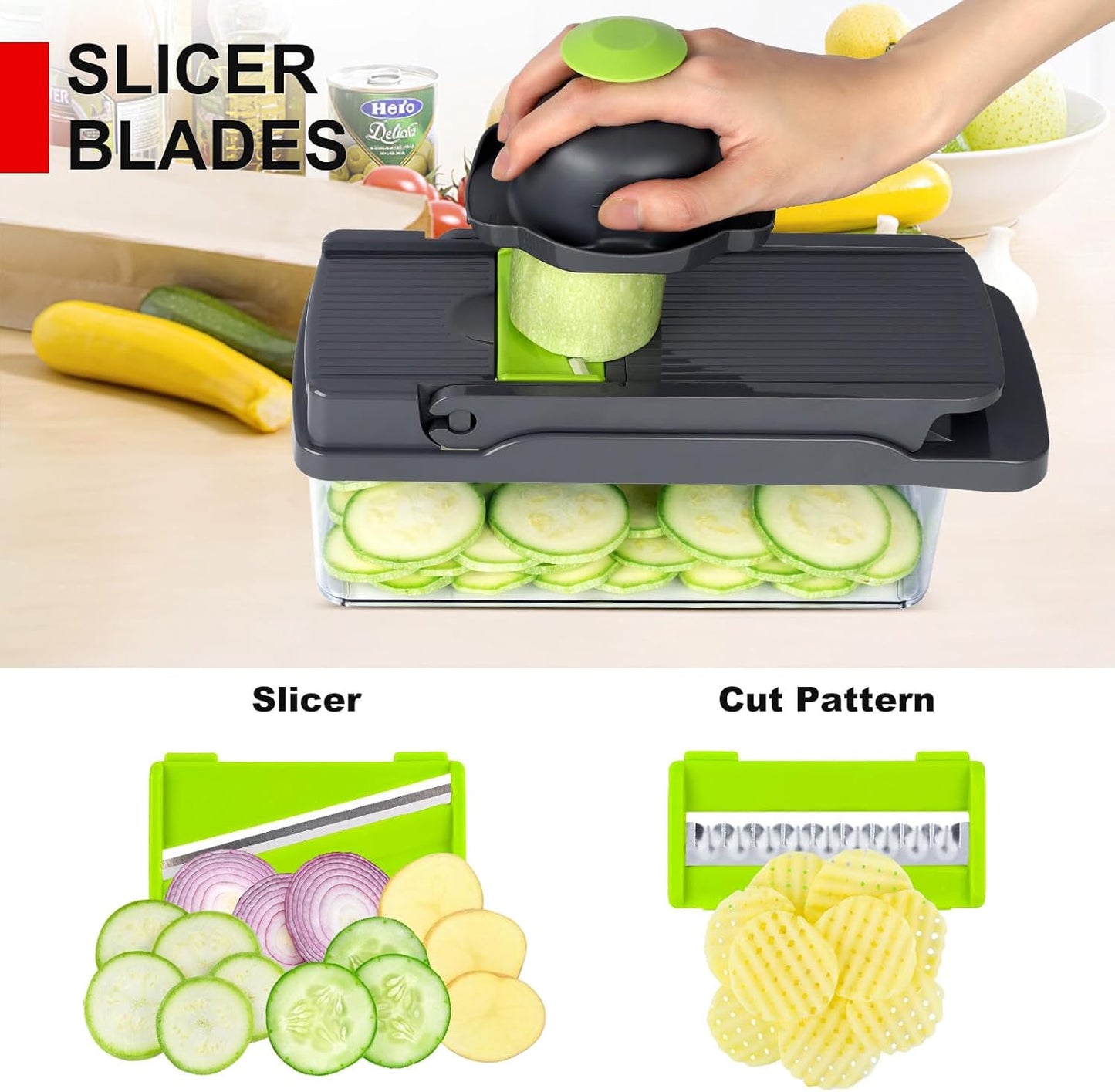 12 in 1 vegetable chopper and slicer