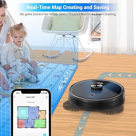 VRILLO ROBOT VACCUM AND MOP CLEANER