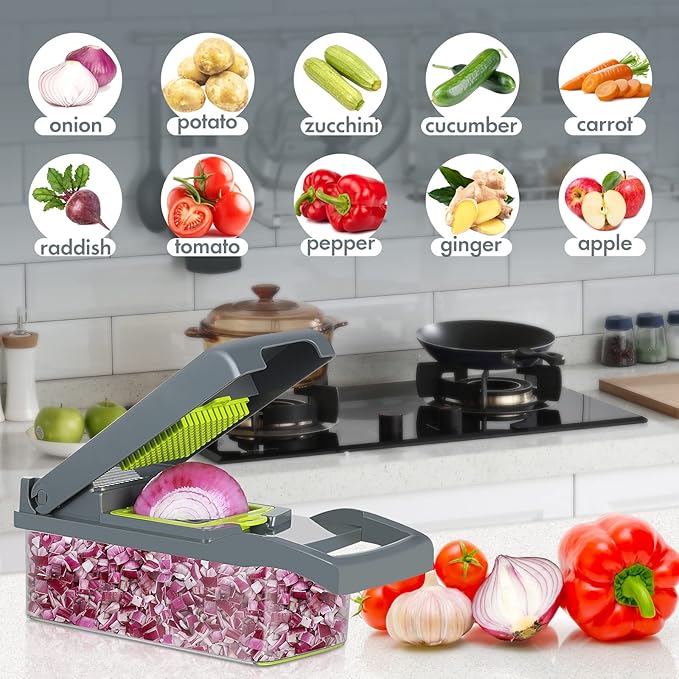 12 in 1 vegetable chopper and slicer