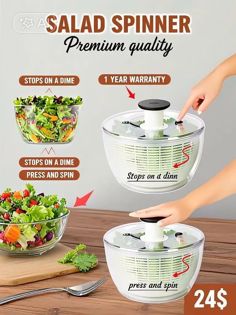 Multi-Function PUMP Salad Spinner