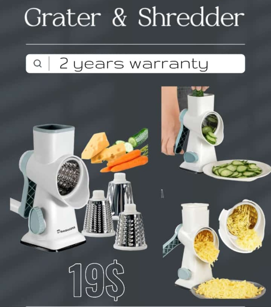 MANUAL FOOD GRATER